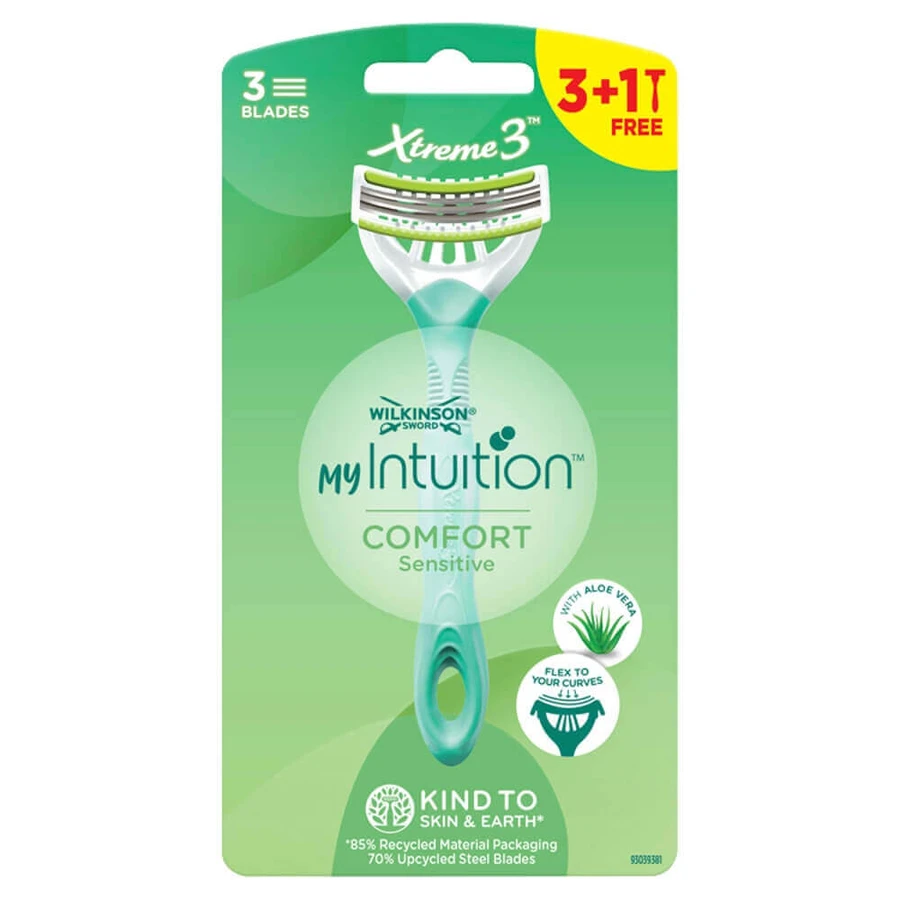 Одноразові бритви Wilkinson My Intuition Xtreme3 Comfort Sensitive для жінок, 4 штуки: ціни та характеристики