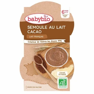 Babybio Каша манная с какао молочная от 6 месяцев и старше 225г