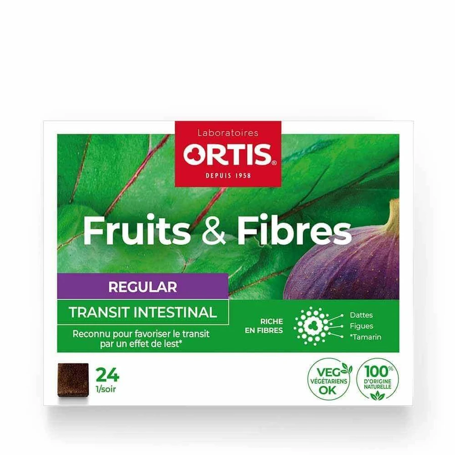 Ortis Fruit & Fibre Regular Intestinal Transit 24 кубика: цены и характеристики