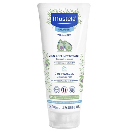 Mustela Очищающий гель 2 в 1 для тела и волос для нормальной кожи 200 мл: цены и характеристики