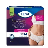 Tena Silhouette Женское нижнее белье для защиты мочеиспускательного канала с низкой талией плюс Le Blanc