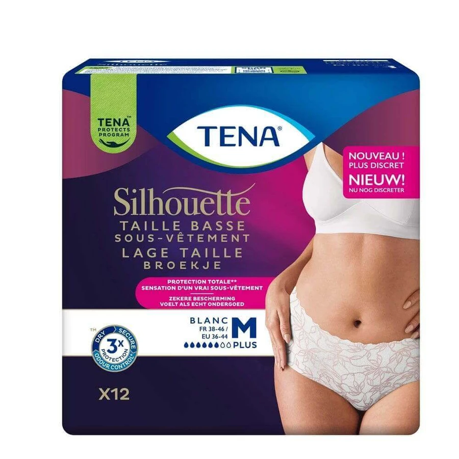 Tena Silhouette жіноча нижня білизна сечовий захист низька талія плюс Le Blanc: ціни та характеристики