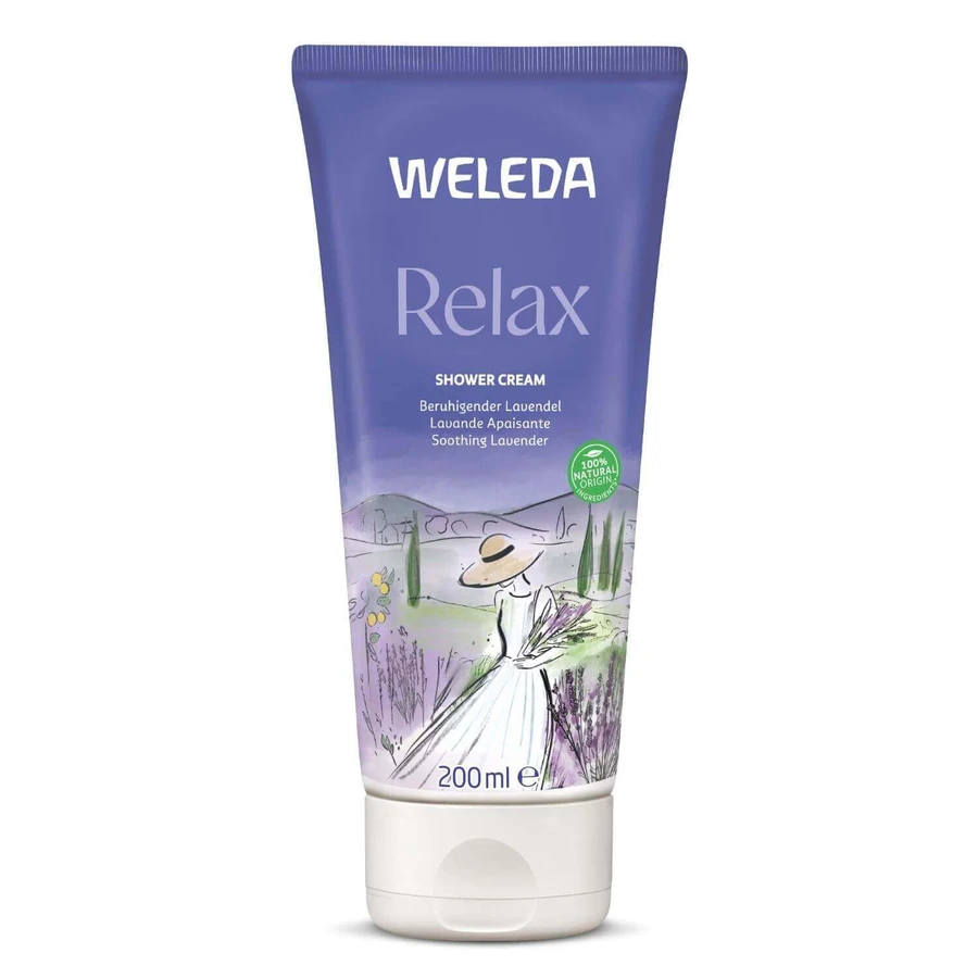 Weleda Relax, крем-лосьйон для душу з лавандою, 200 мл: ціни та характеристики
