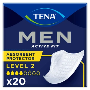 Набор Tena Men Active Fit, анатомические стельки для мужчин, уровень 2, 4 x 20 шт.