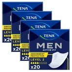 Набор Tena Men Active Fit, анатомические стельки для мужчин, уровень 2, 4 x 20 шт.: цены и характеристики