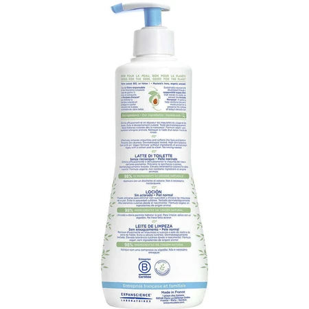 Mustela Очищающее молочко без ополаскивания для нормальной кожи 500 мл: цены и характеристики