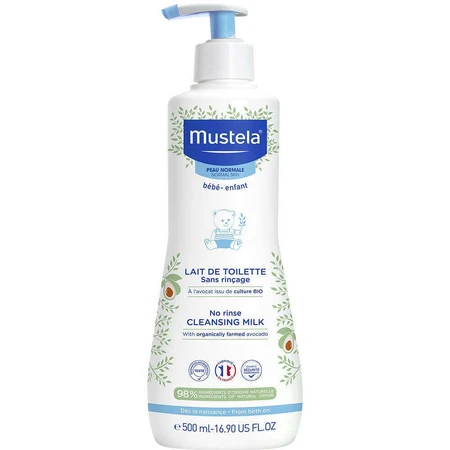 Mustela Очищающее молочко без ополаскивания для нормальной кожи 500 мл: цены и характеристики