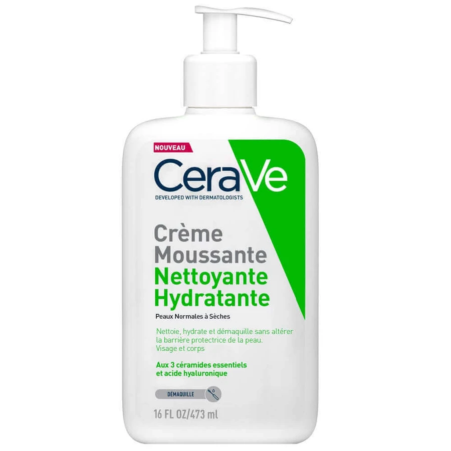 Cerave Face Cleanser Зволожуючий пінний крем для нормальної та дуже сухої шкіри 473 мл: ціни та характеристики