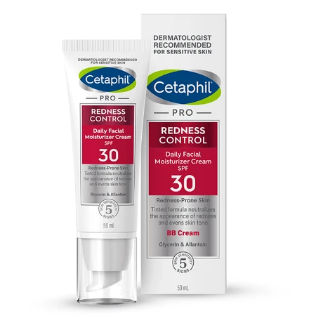 Cetaphil Pro Redness Control BB, зволожуючий крем для шкіри, чутливий шар, SPF 30, 50 мл + зволожуючий крем для шкіри з кислотою гіалуроновою, крем-ноапте, 48 мл безкоштовно: ціни та характеристики