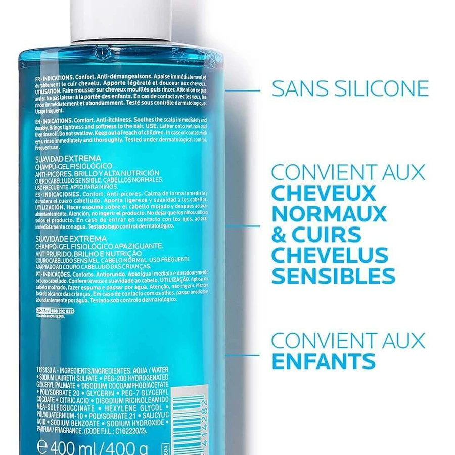 La Roche-Posay Kerium Gentle Soothing Shampoo-Gel 400 мл: цены и характеристики