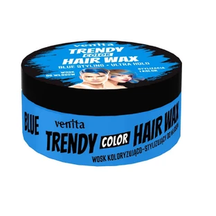Віск для волосся Venita Trendy Color Фарбувальний стайлінговий віск для волосся синій, 75 г