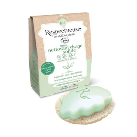 Respectueuse My Bio Purifying Твердий очищуючий засіб для вмивання обличчя + безкоштовне рослинне мило 35г: ціни та характеристики