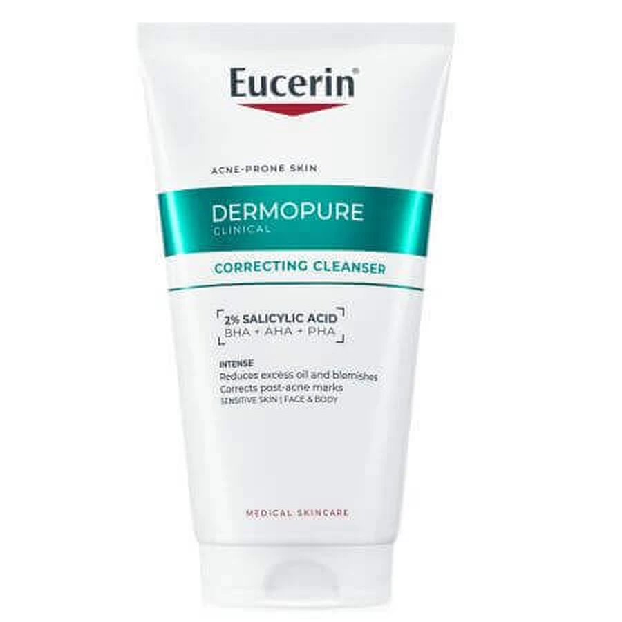 Регенерирующий очищающий гель с 2% салициловой кислотой Dermo Pure, 150 мл, Eucerin: цены и характеристики