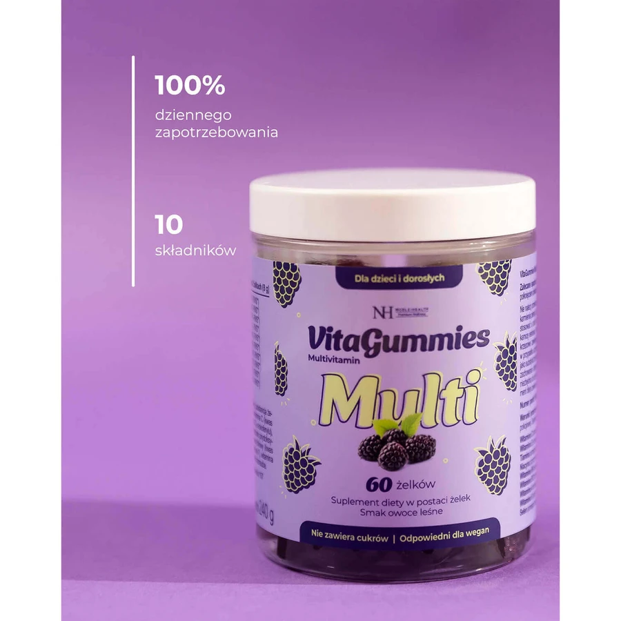 Мультивитамины Noble Health VitaGummies, со вкусом лесных фруктов, 60 шт.: цены и характеристики