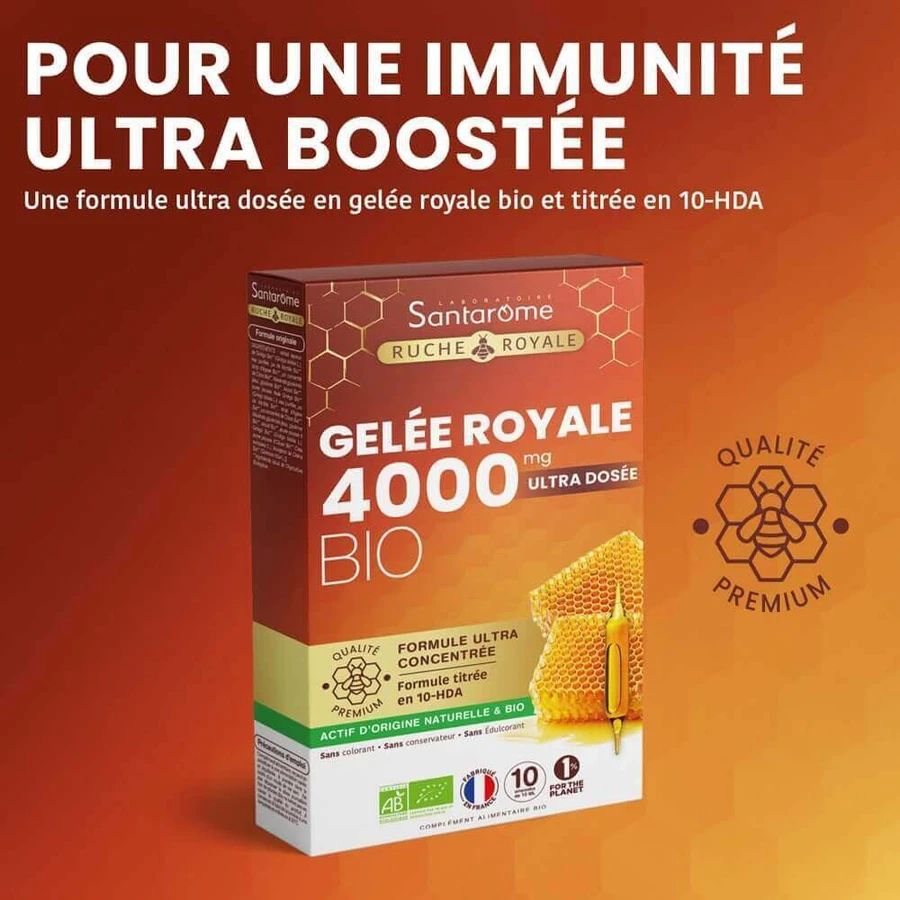 Santarome Organic Royal Jelly 4000 MG 10 ампул: цены и характеристики