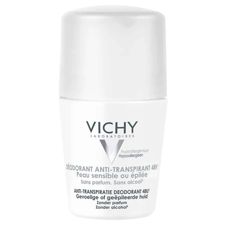 Дезодорант-антиперспірант Vichy 48h Roll-on Sensitive Skin 50мл: ціни та характеристики