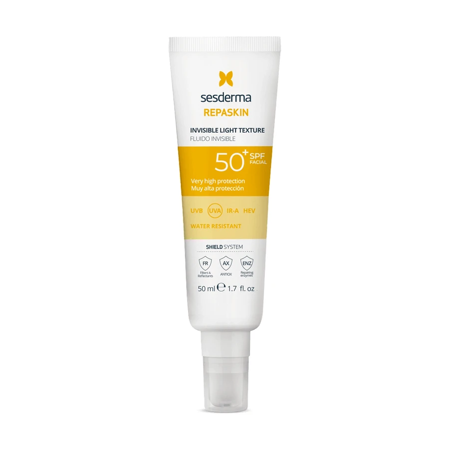 Sesderma Repaskin Fluido Invisible, сонцезахисний крем для обличчя, SPF 50+, 50 мл: ціни та характеристики