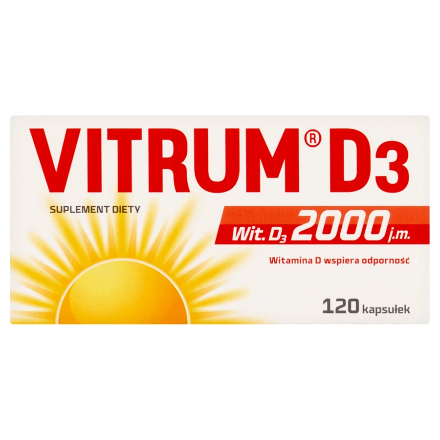 Vitrum D3, вітамін D 2000 МО, 120 капсул: ціни та характеристики