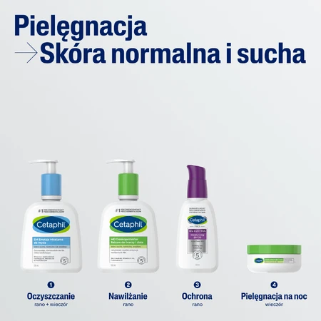 Cetaphil MD Dermoprotector, зволожуючий крем для обличчя та тіла, пігментований та чутливий, з помпою, 236 мл + зволожуючий крем для обличчя з кислотою гіалуроновою, крем-ноапте, 48 мл безкоштовно: ціни та характеристики