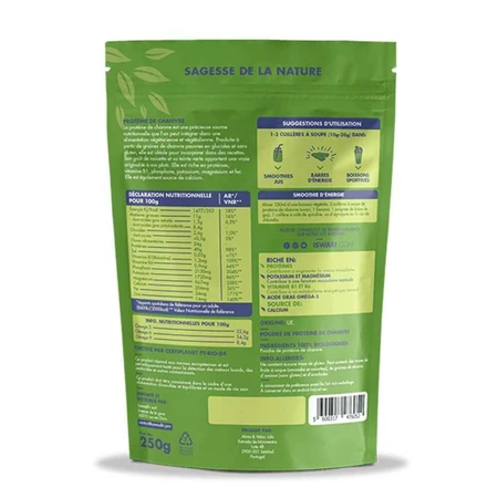 Iswari Organic Hemp Plant Protein 250 г: цены и характеристики