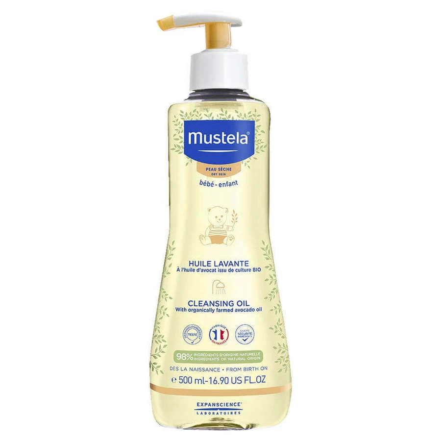 Mustela Дитяча очищуюча олія для сухої шкіри 500мл: ціни та характеристики