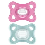 MAM Comfort Soother Silicone 3-12M Green/Pink 2u