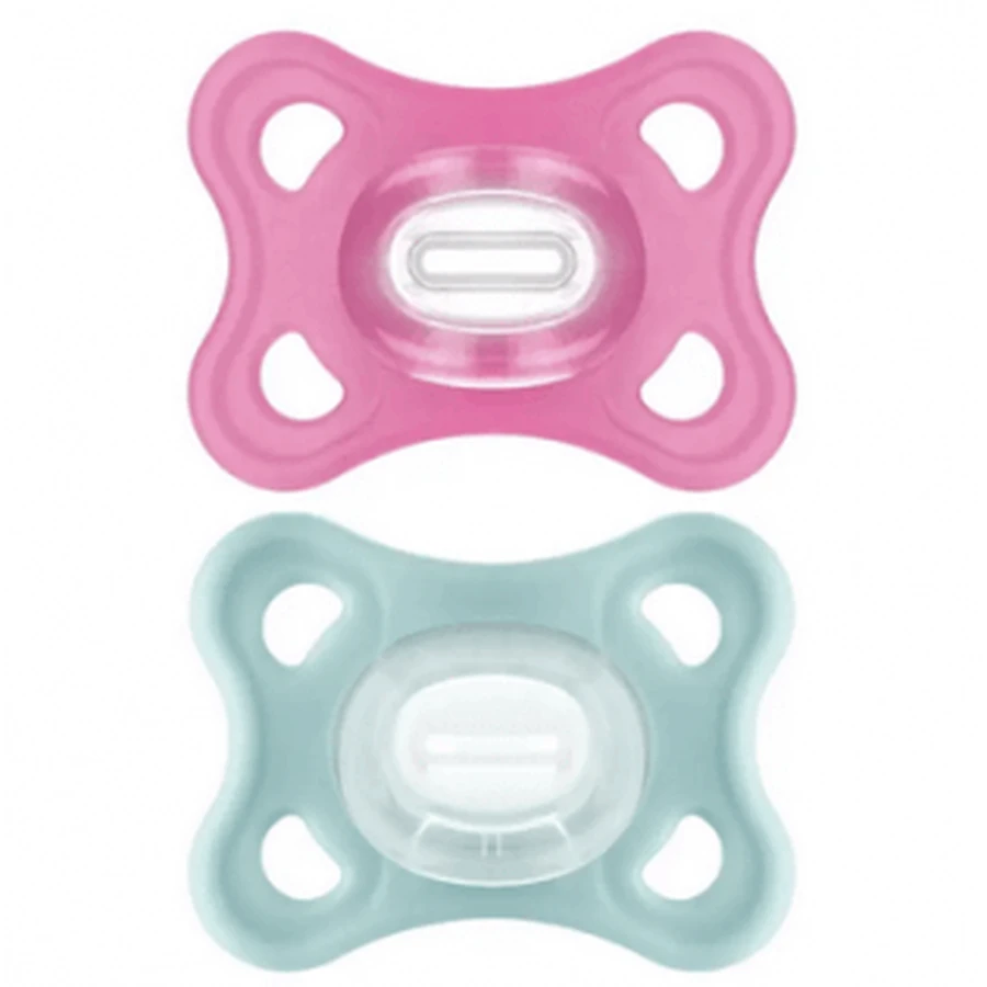 MAM Comfort Soother Silicone 3-12M Green/Pink 2u: цены и характеристики