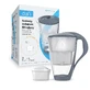 Dafi Crystal Led, стеклянный кувшин с фильтром, сталь, 2 л + фильтр Unimax, 1 шт.