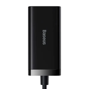 Швидкий універсальний зарядний пристрій Baseus GaN3 Pro GaN 2 x USB Type C / 2x USB 100 Вт PD3.0, QC4.0+, AFC чорний (CCGP000101)