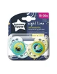 Пустышка Tommee Tippee Night Time 18-36м, 2 шт.