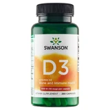 Swanson D3, витамин D 400 МЕ, 250 капсул