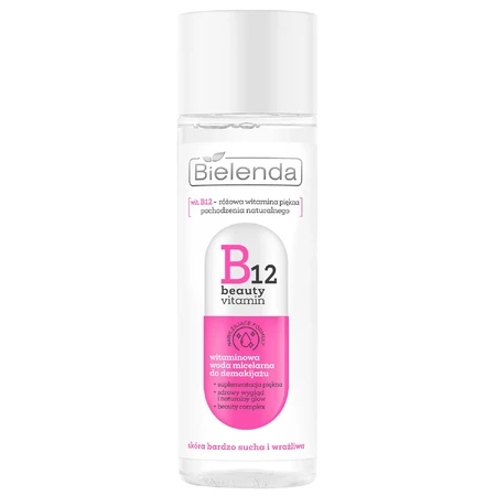 Bielenda B12 Beauty Vitamin, витаминная мицеллярная вода для снятия макияжа, 200 мл: цены и характеристики