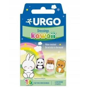 Urgo Kawaii Tattoo Повязки 3+ Бинты для детей, 16 шт.