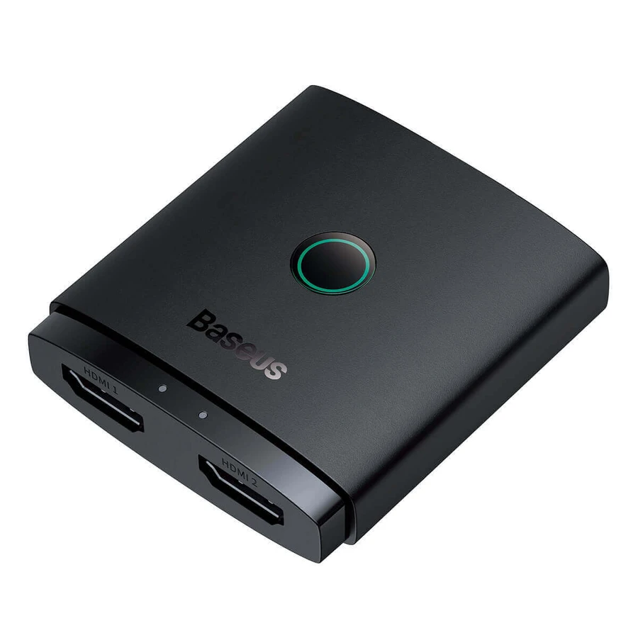 Двонаправлений адаптер HDMI 2-в-1 4K 60 Гц Baseus AirJoy - чорний: ціни та характеристики