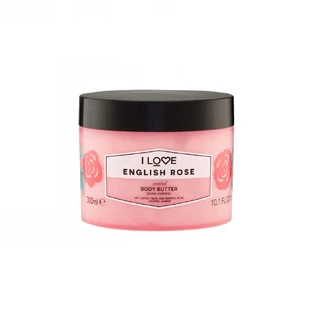 Unt de corp hidratant parfumat I Love English Rose, 300ml