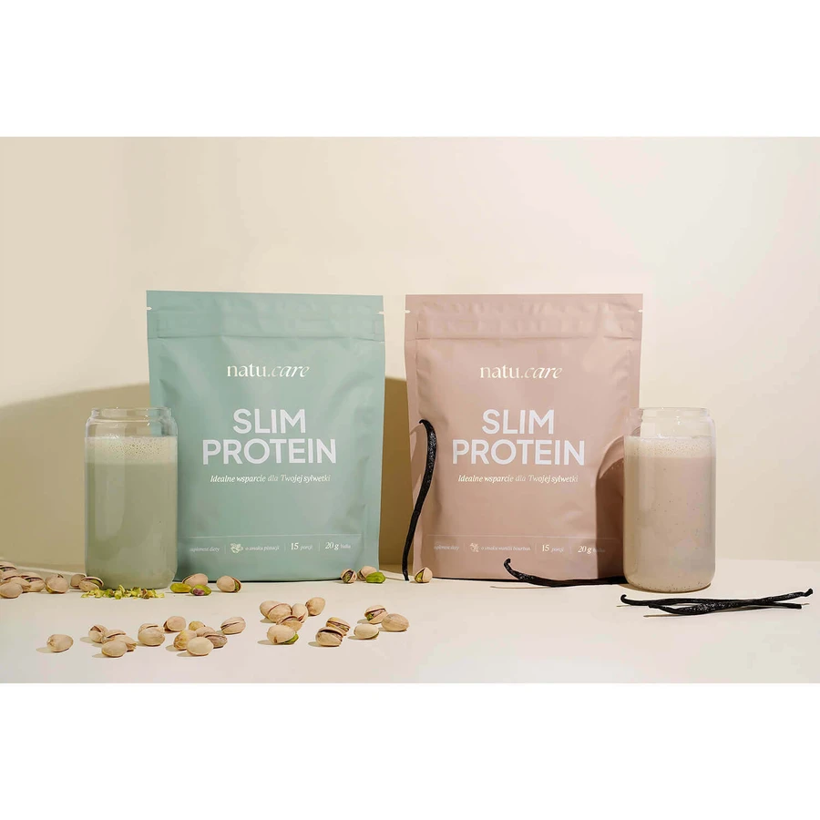 Протеїн Natu Care Slim Protein, зі смаком ванільного бурбону, 375 г: ціни та характеристики