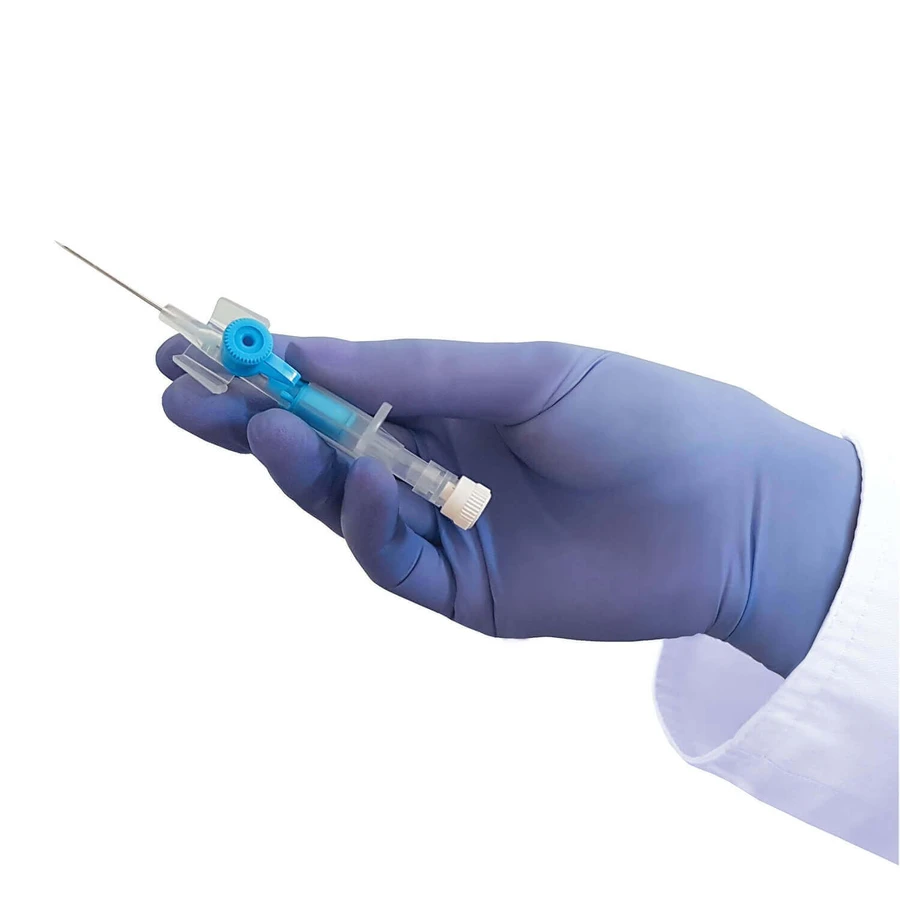 MediCare Nitrile Hydra+, рукавички нітрилові, нестерильні, без пудри, сині, розмір S, 100 штук: ціни та характеристики