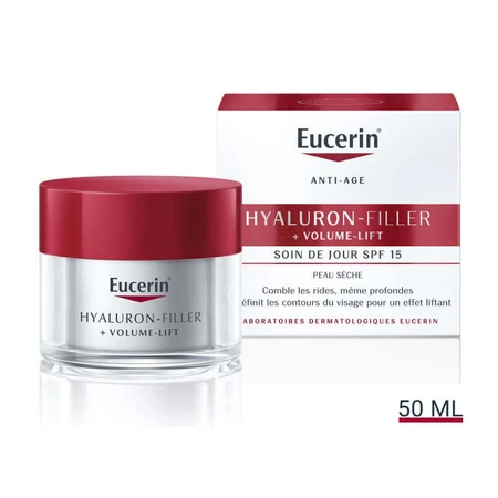 Денний крем для сухої шкіри Eucerin Hyaluron-Filler + Volume Lift Spf15 для сухої шкіри 50 мл: ціни та характеристики