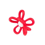 Dumel GiliGums, погремушка с прорезывателем, Цветок, красный, от 3 месяцев, 1 штука