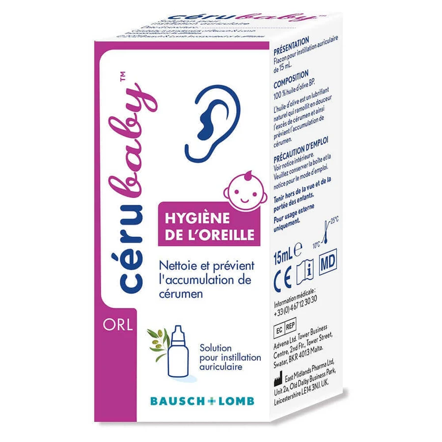 Bausch&Lomb Очистка ушей Cerubaby 15 мл: цены и характеристики