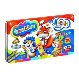 Bambino, Крейда в металевій коробці, 24 кольори