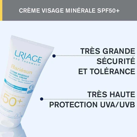Uriage Bariésun Минеральный крем SPF50+ Без отдушек: цены и характеристики