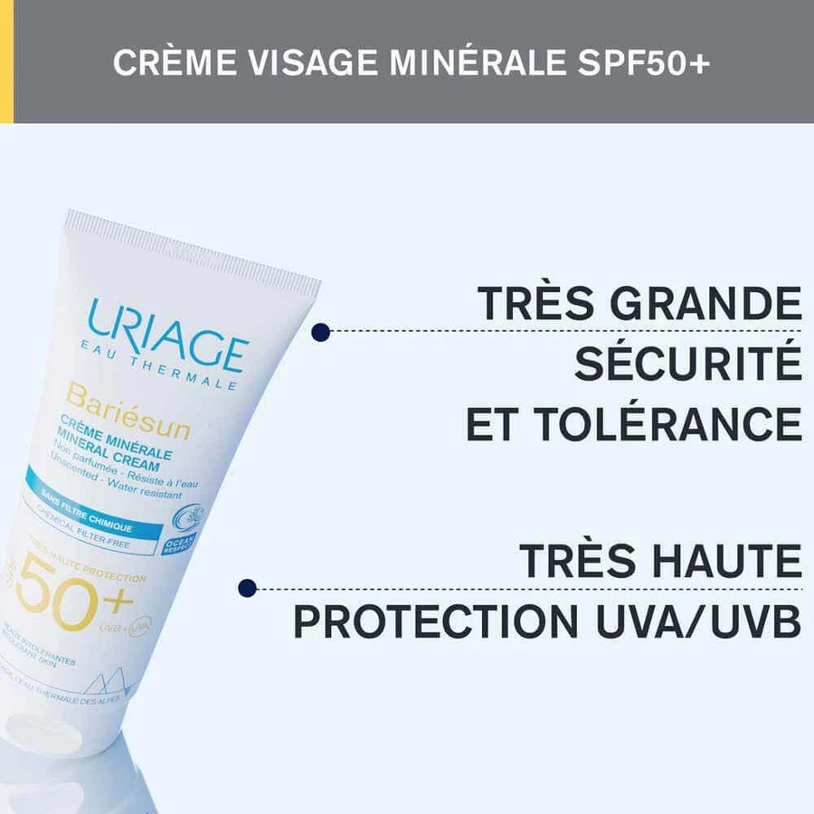 Uriage Bariésun Минеральный крем SPF50+ Без отдушек: цены и характеристики