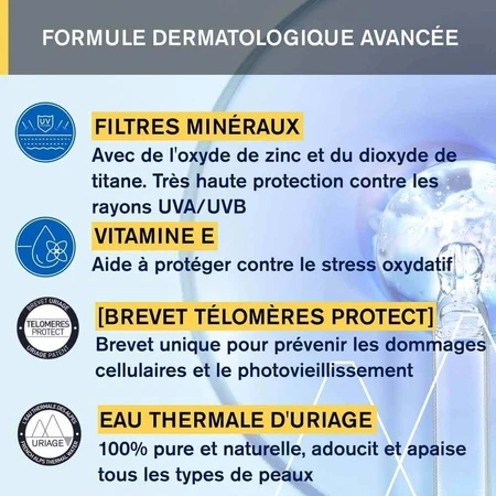 Uriage Bariésun Минеральный крем SPF50+ Без отдушек: цены и характеристики