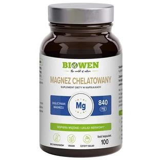 Biowen Магний хелатированный диглицинат, 100 капсул