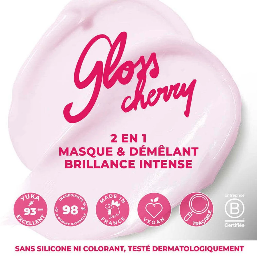 Energie Fruit Gloss Cherry 2 in 1 Masque & Démêlant Brillance Intense Cheveux Ternes, Colorés 200 мл: ціни та характеристики
