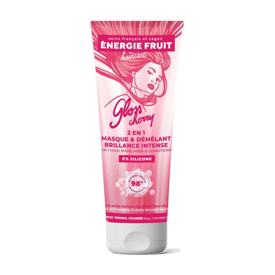 Energie Fruit Gloss Cherry 2 in 1 Masque & Démêlant Brillance Intense Cheveux Ternes, Colorés 200 мл: ціни та характеристики