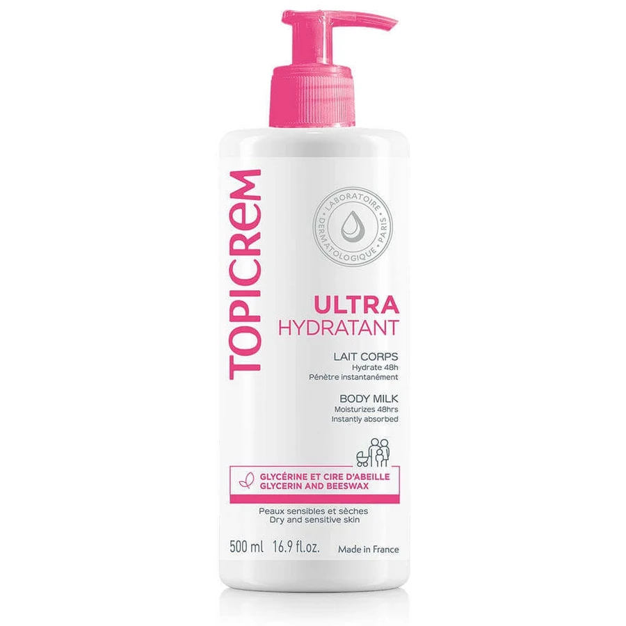 Topicrem Ultra-Hydratant Ультраувлажняющее молочко для тела для чувствительной и сухой кожи Peaux Sensibles Et Seches 500 мл: цены и характеристики