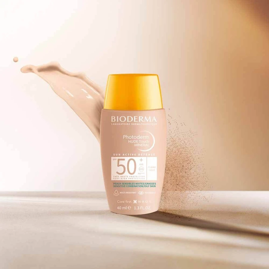 Біодерма Photoderm Mineral SPF50+ тонована для оголеної шкіри NUDE Touch 40мл: ціни та характеристики