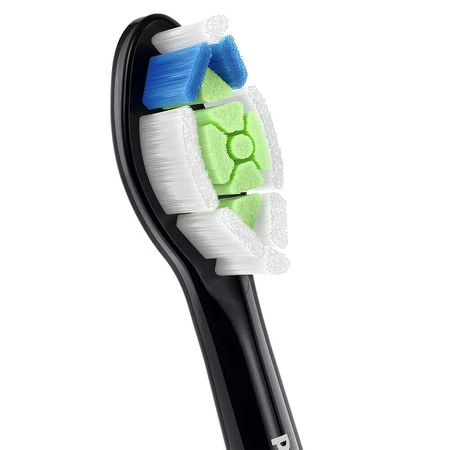 Philips, змінні насадки для звукової зубної щітки Sonicare W2 Optimal White, чорні, 4 шт.: ціни та характеристики